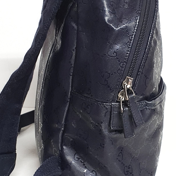 Gucci Monogram Classic Backpack Dark Navy Blue - Picture 7 of 16